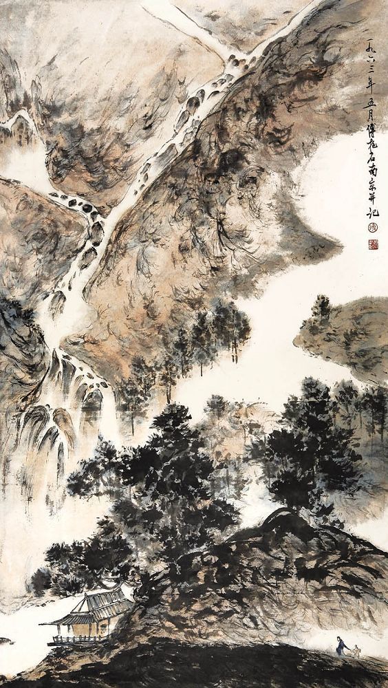 大师傅抱石极品水墨画欣赏