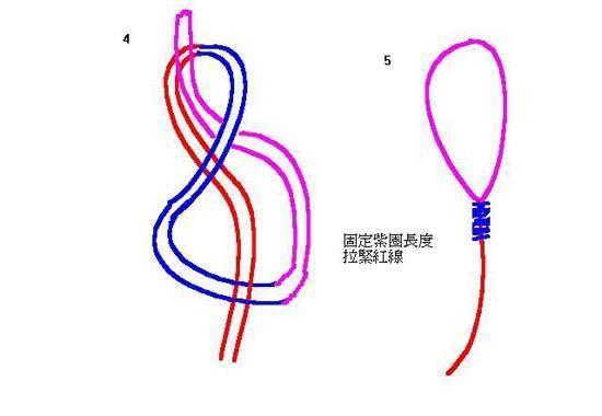 八字结打法钓鱼图片