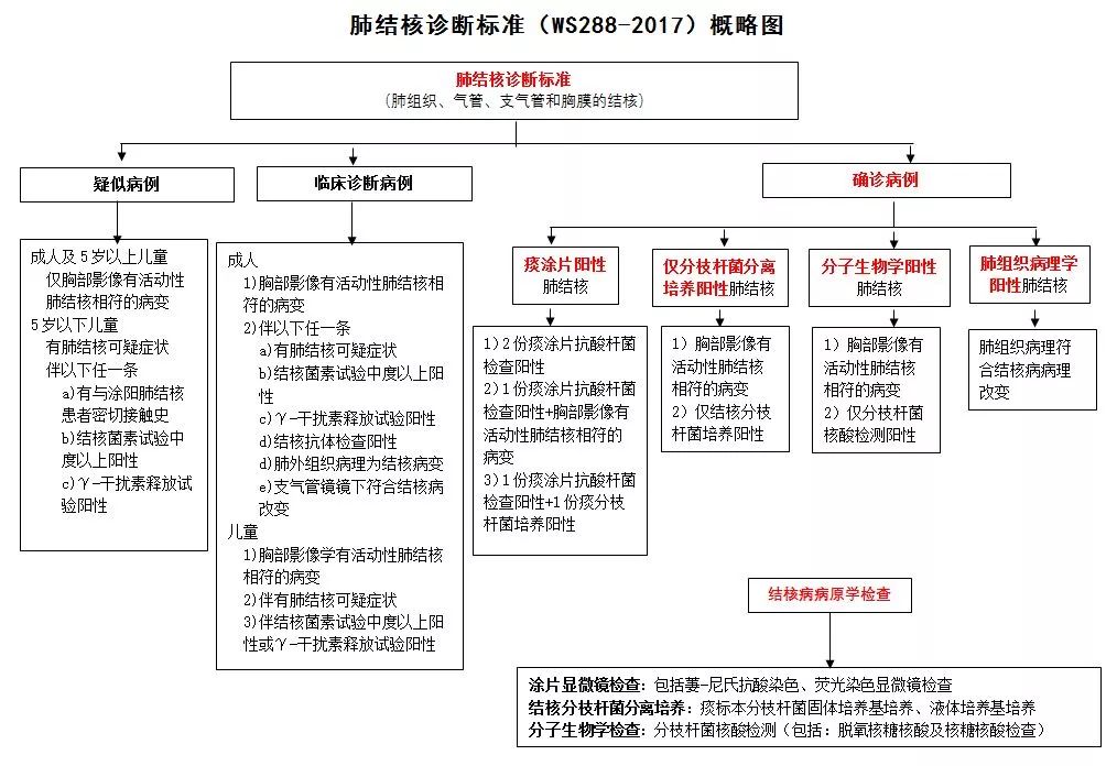 一圖看懂肺結核診斷標準!