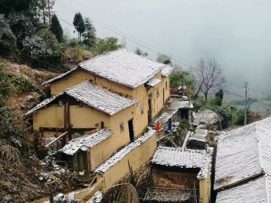 松阳四都雪景图片