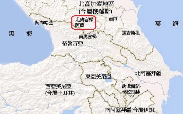 與印古什共和國,車臣共和國及格魯吉亞毗鄰而居,由北至南綿延120公里