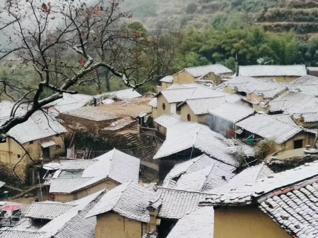 松阳四都雪景图片