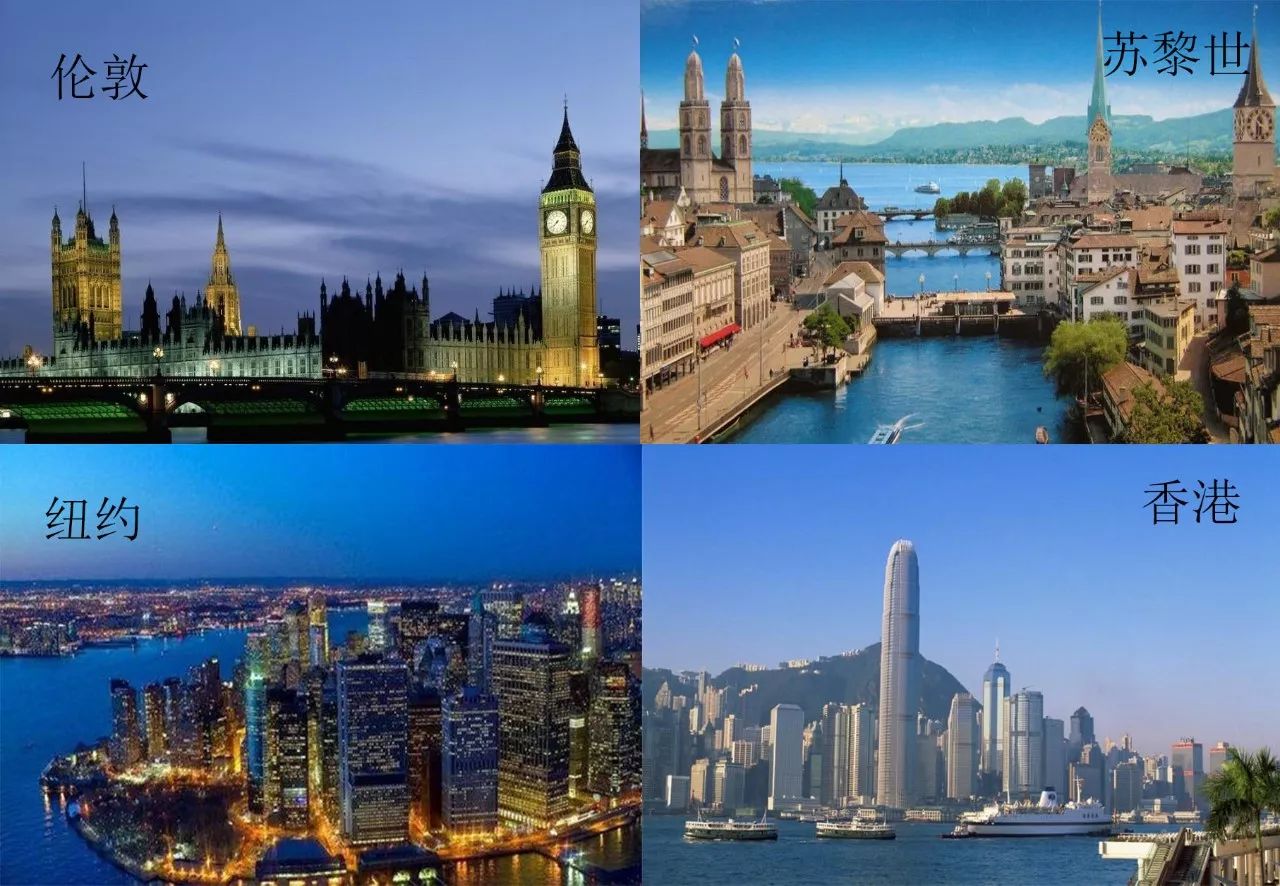 目前全球四大黄金市场分别是伦敦,苏黎世,纽约及中国香港