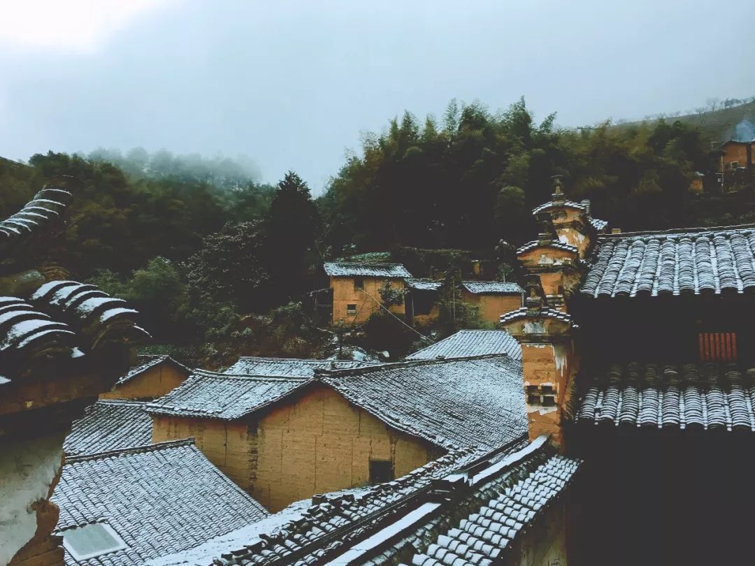 松阳四都雪景图片