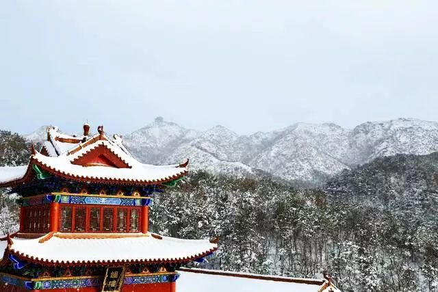 里口山中广福寺雪景都是那么的禅意