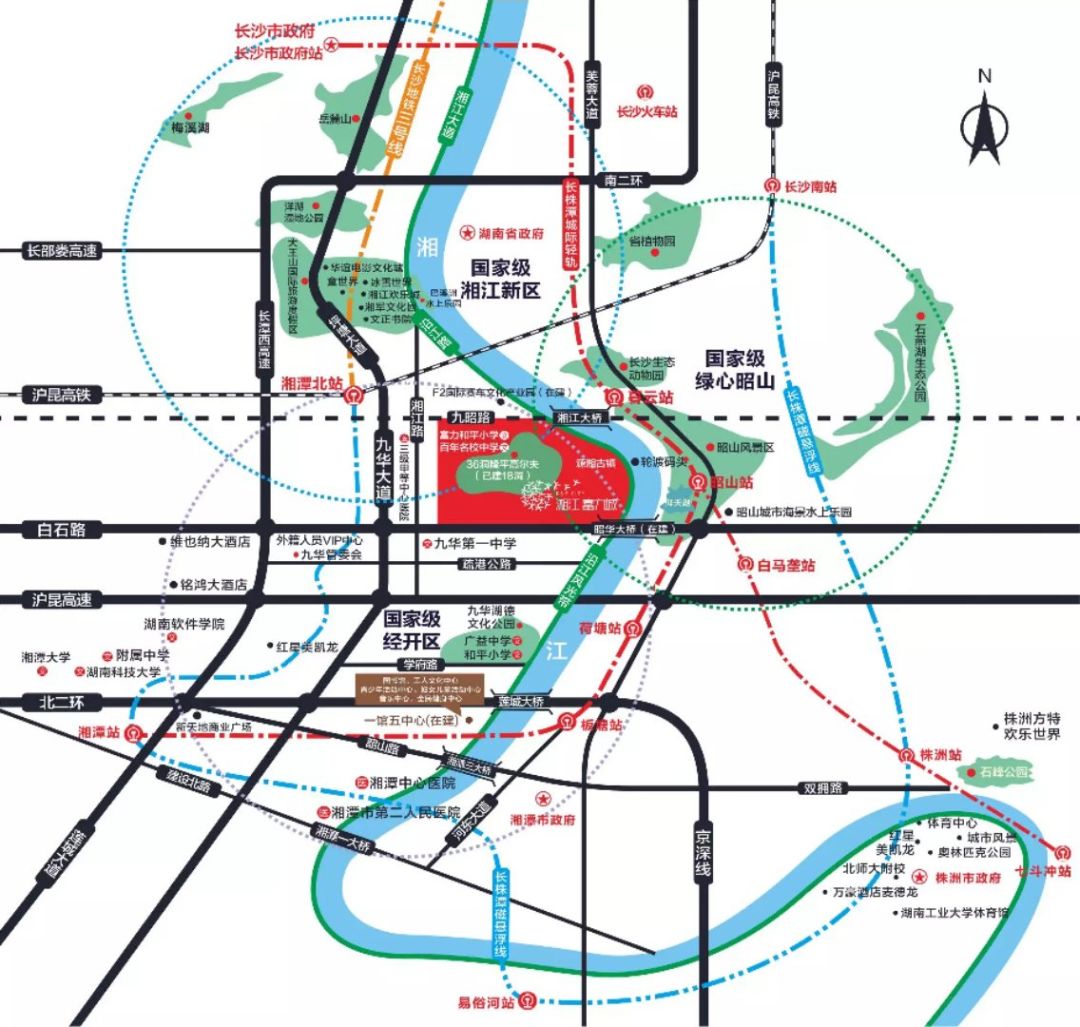 湘江富力城规划图图片
