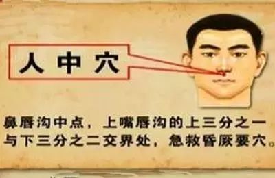 人中穴:治休克