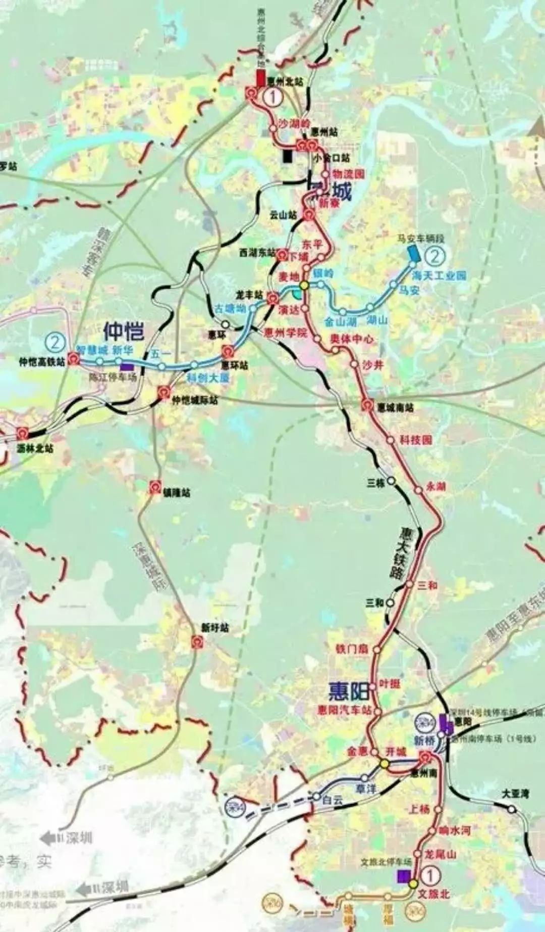 全线开挂惠州将有5条轨道接通广州8条通深圳
