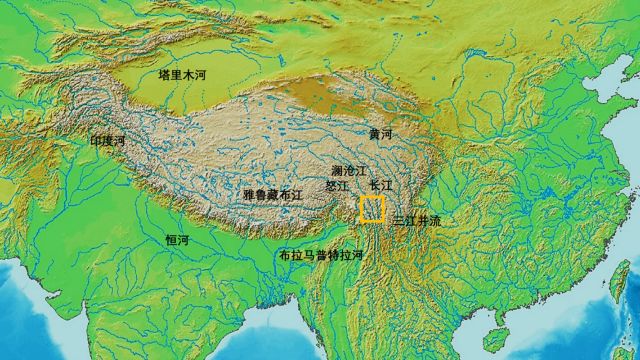 青藏高原山脉分布图图片