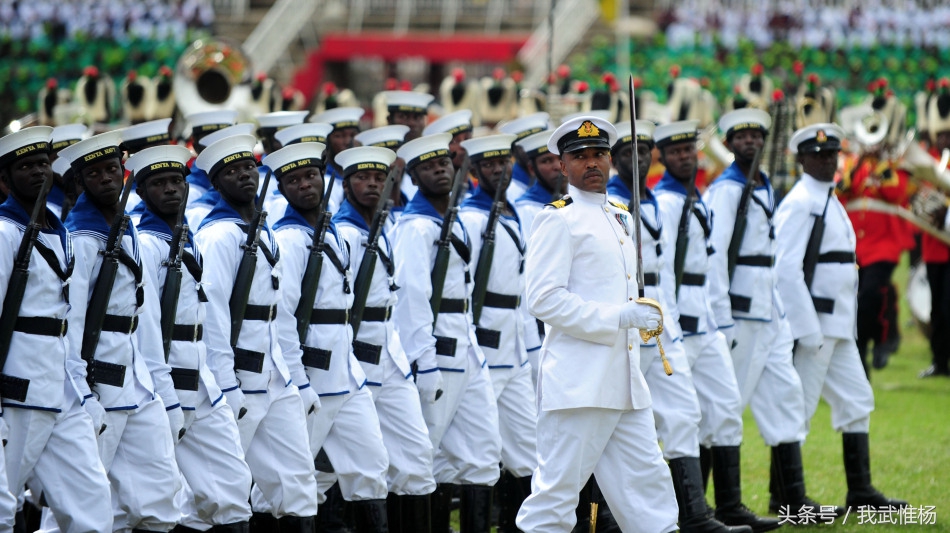 肯尼亚军队徒步方队参加阅兵式