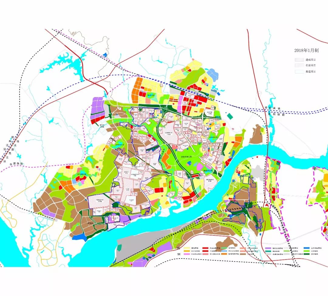 涪陵新区规划图图片