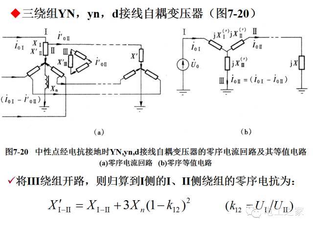 變壓器的零序參數和等值電路