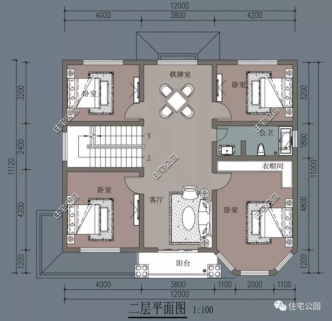 對開大門舒適過堂風11x13米別墅全圖預算視頻展示