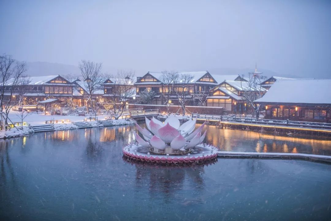 靈山和拈花灣雪景第二彈內附航拍視頻和小姐姐美照哦