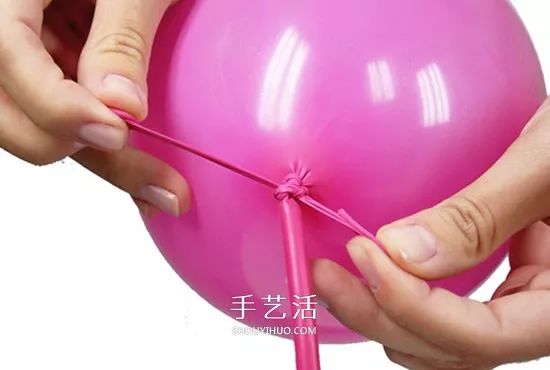 绑长条气球的方法图解图片