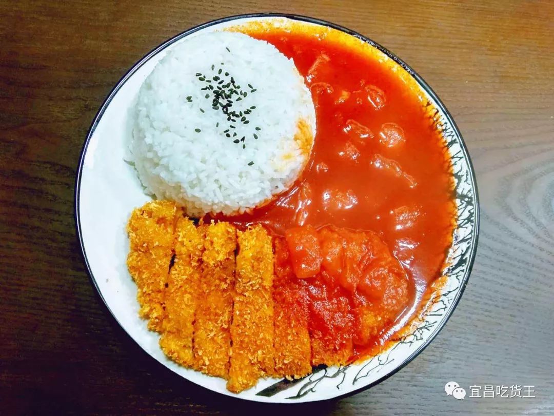 番茄沙拉鸡排饭图片图片