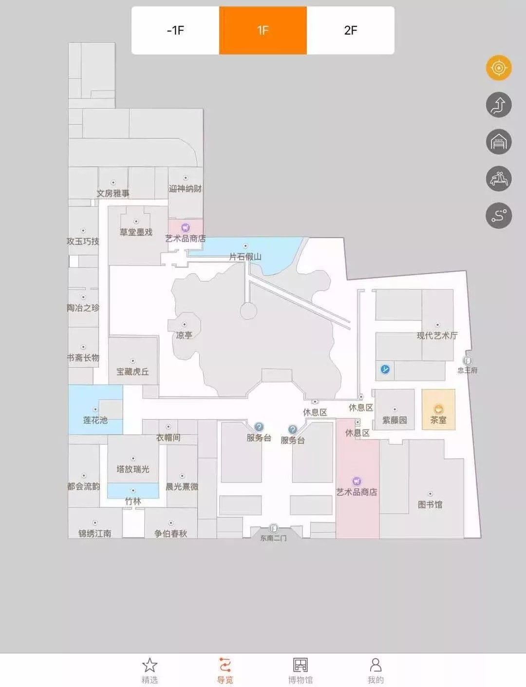 苏州博物馆一层平面图图片
