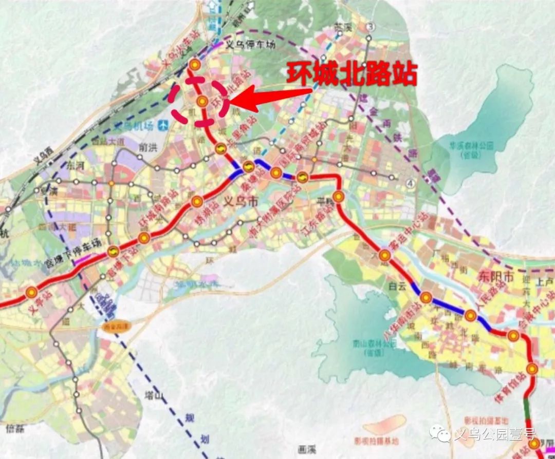 金义东轨道交通线路图图片