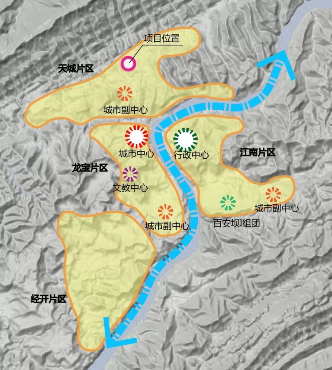 万州高峰新城规划详图图片