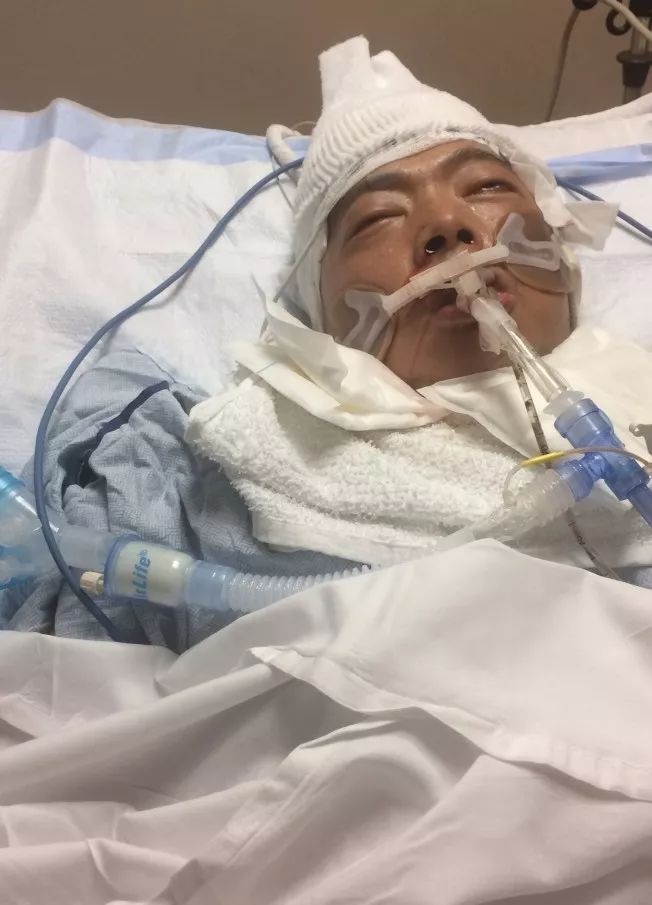 (病床前被诊断为脑死亡的陈庸硕 当事人家属提供.