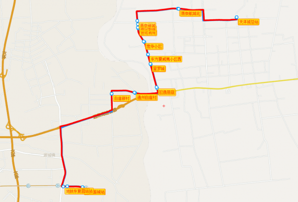 北京燕郊公交车线路图图片