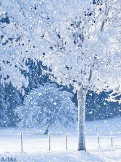 大雪纷飞雪景动图图片
