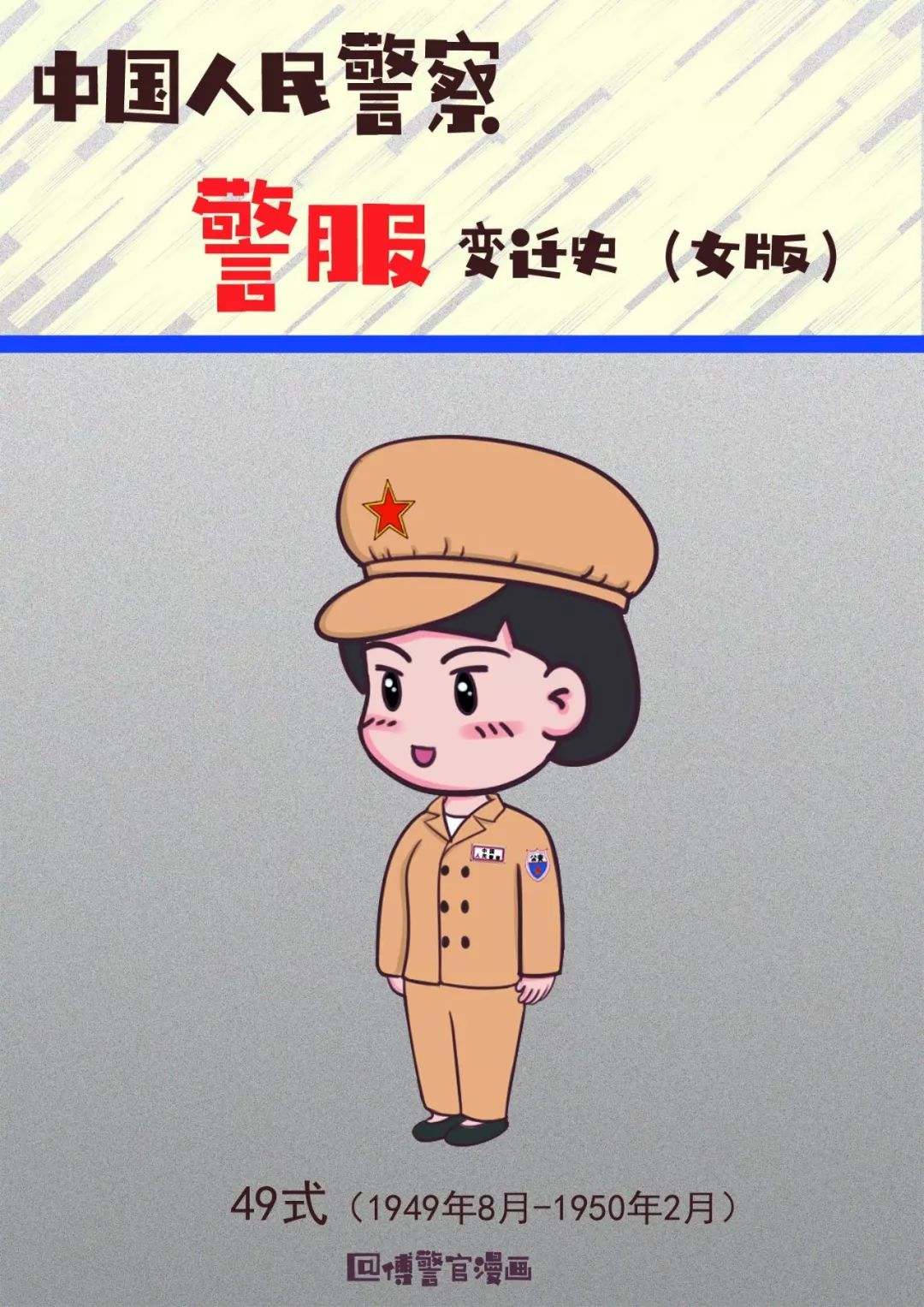 最新版中国人民警察警服变迁史赞