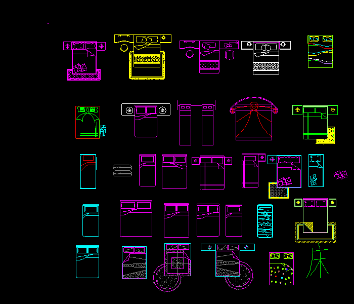 cad怎么画床的平面图图片