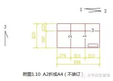 檔案知識中國國家標準圖紙摺疊方法