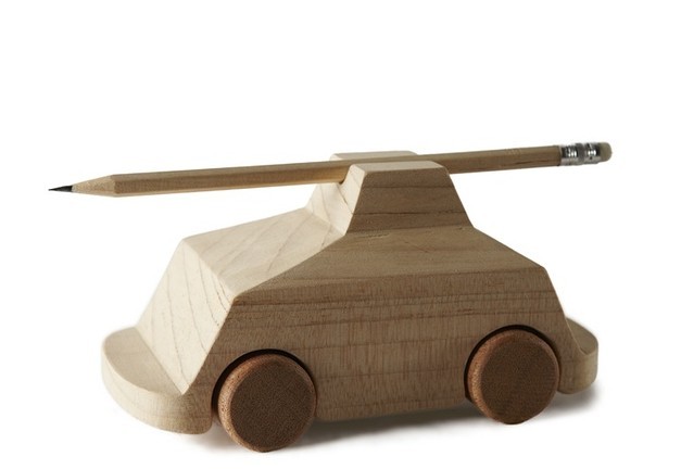 自制简易木头汽车图片