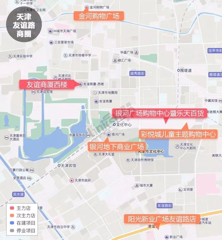 天津市商圈分布图图片