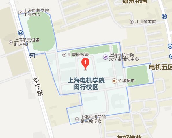 上海电机学院地图图片