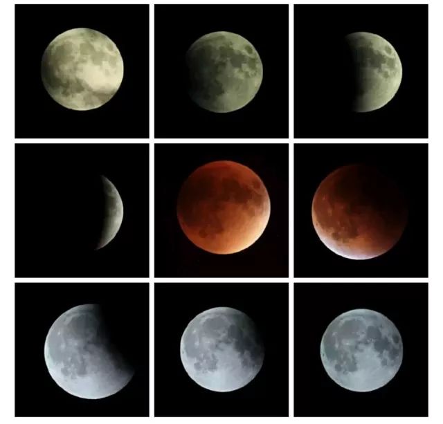 月亮的八种形态图片