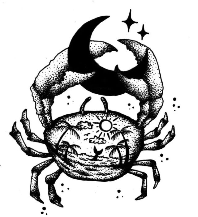星影素材丨巨蟹座很霸气