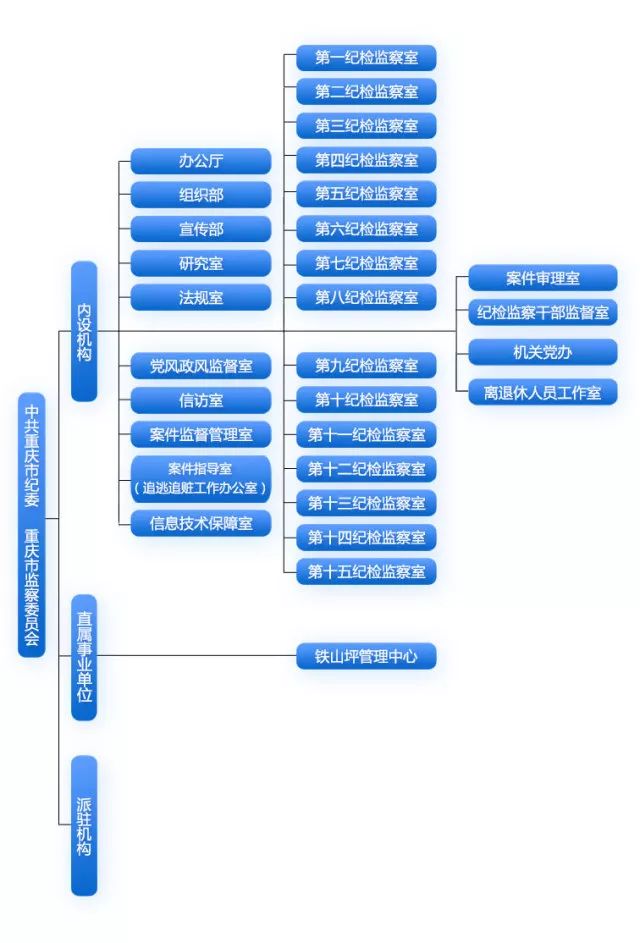 重庆市纪委监委职责组织机构