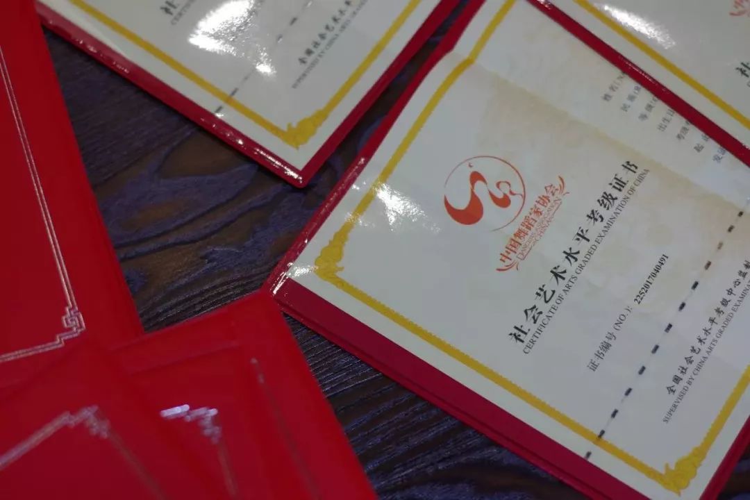 綻放出自己的色彩中國舞蹈家協會考級證書