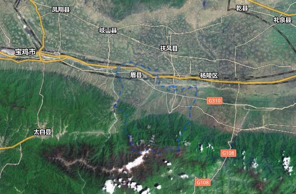 宝鸡310国道南移规划图图片