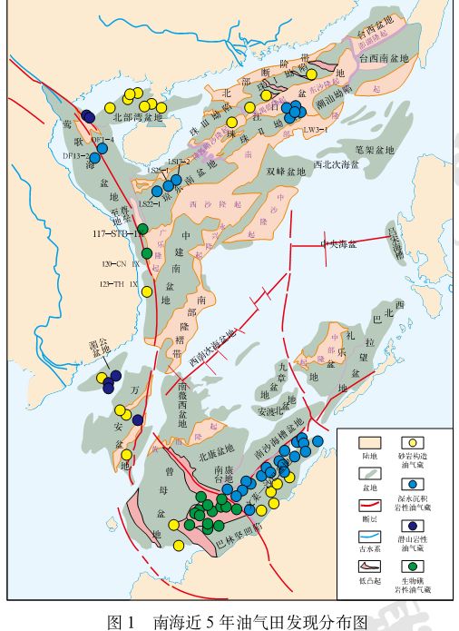 中国南海近5年油气勘探进展与启示(上)