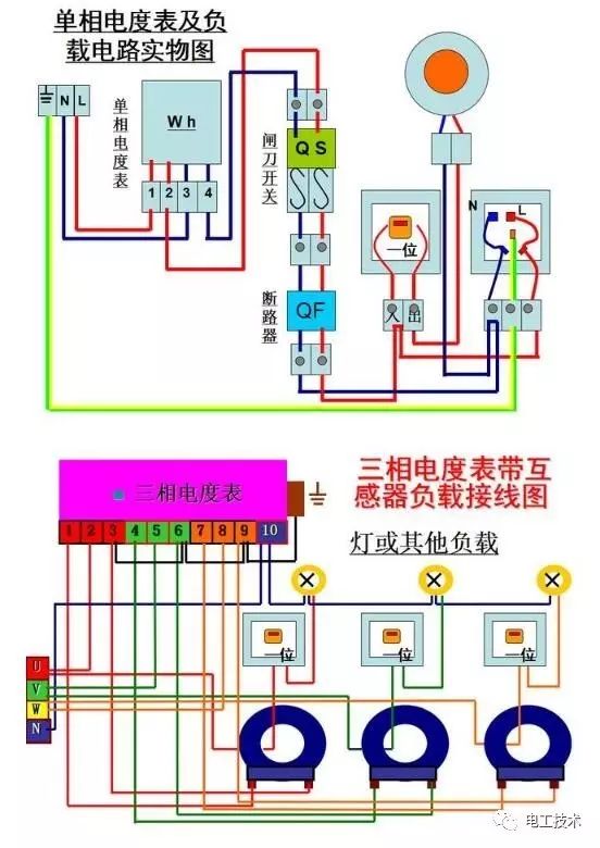 電氣分享講解基本照明電路及家用電路安裝