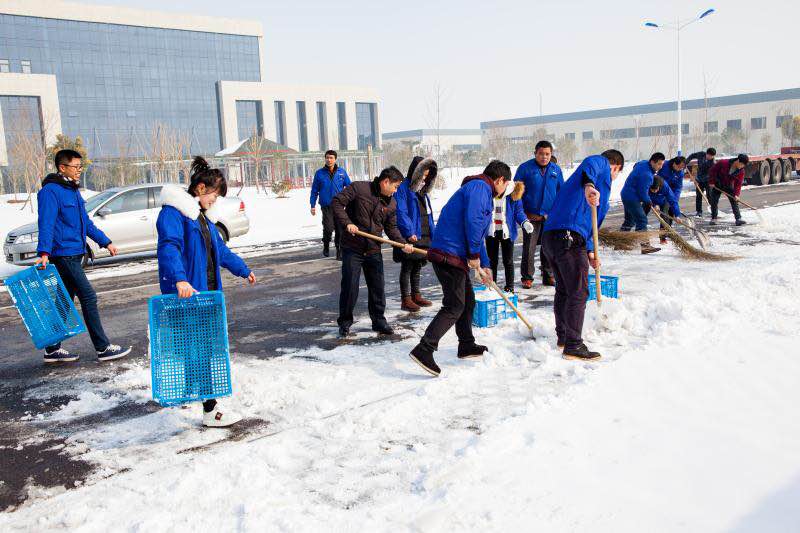 张伟兴 2018年1月安徽滁州下了2场大雪,深厚的积雪给安徽胜华波公司