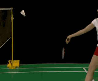 羽毛球反手发力技术