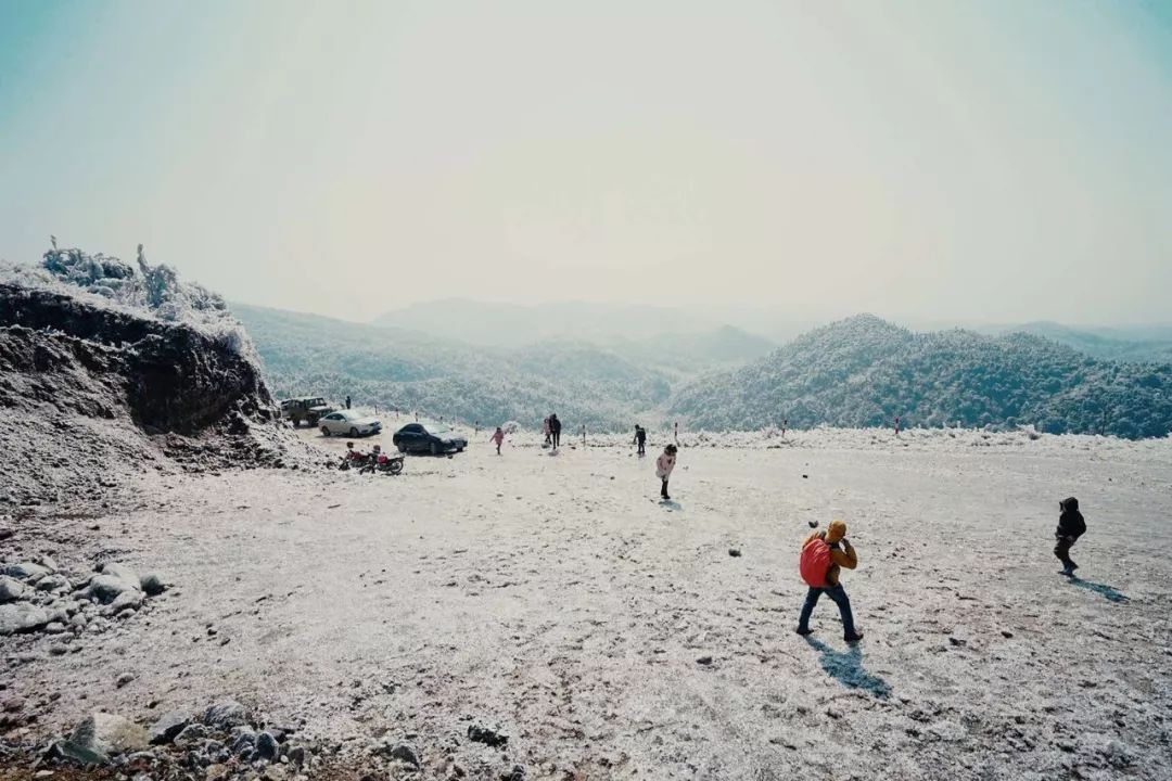 实拍!安远"九龙山"唯美雪景视频!