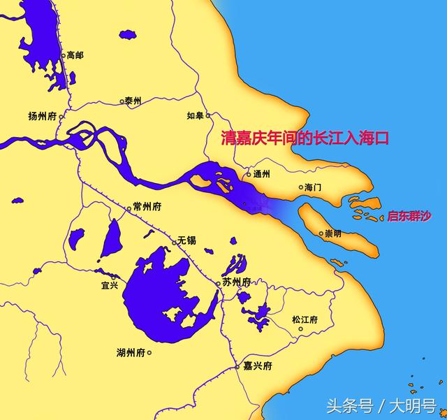 长江口海岸线的自然变迁春秋时南通上海之地还是汪洋大海