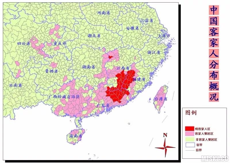 哪裡客家人最密集史上最全客家人口分佈情況