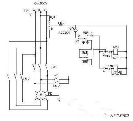 380v主电源,无n线220接触器十热继器,怎么接控制线?