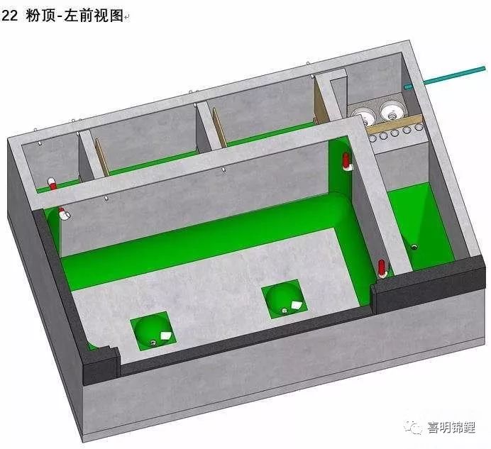 這套設計有自動排汙和自動補水,可以通過定時器設定自動排汙倉的排