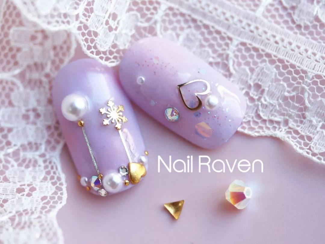 直击少女心nailraven情人节美甲来卖萌咯