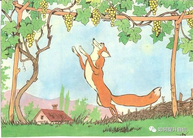 狐狸和葡萄看图写话图片