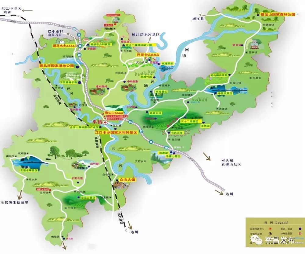 韩国平昌郡地图图片