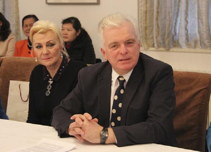采访斯洛伐克驻华大使 2018中外新闻社小记者